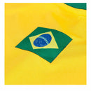 Camisa Retrô Santos Brasil Copa 2022 - Masculina - Amarela com detalhes em verde