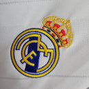 Camisa Retrô Real Madrid I 2017/2018 manga longa - Adidas Masculina - Branca com detalhes em azul