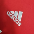 Camisa Retrô Real Madrid II 11/12 manga longa - Masculina Adidas - Vermelha com detalhes em branco