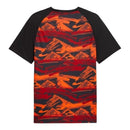 Camisa Seleção Egito Pré-jogo 26/27 - Torcedor Puma Masculina - Preta com detalhes em vermelho e laranja