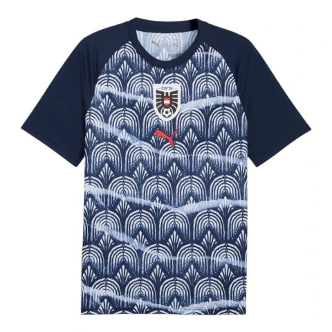 Camisa Seleção Áustria Pré-jogo 26/27 - Torcedor Puma Masculina - Azul
