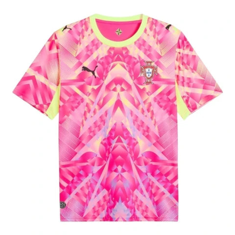 Camisa Seleção Portugal Goleiro I 26/27 - Torcedor Puma Masculina - Rosa