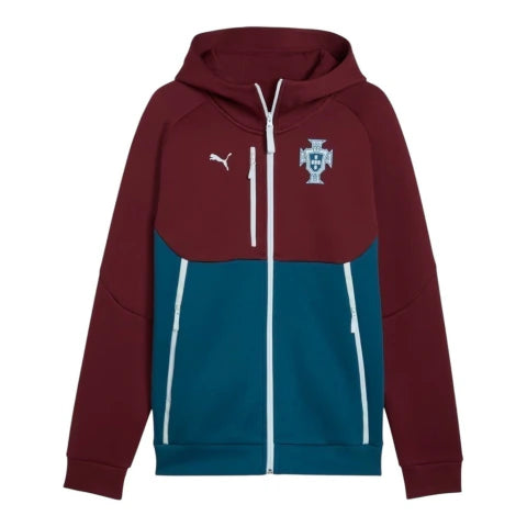 Jaqueta Corta-Vento Seleção Portugal 26/27 - Masculina Puma - Vermelha e verde