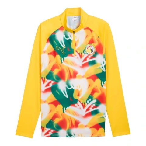 Camisa Seleção Senegal Pré-jogo 26/27 manga longa - Torcedor Puma Masculina - Amarela