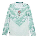 Camisa Seleção Portugal II 26/27 manga longa - Torcedor Puma Masculina - Branca e verde