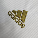Camisa Retrô Real Madrid I 2019/2020 manga longa - Adidas Masculina - Branca com detalhes em dourado