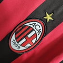 Camisa Retrô AC Milan I 2009/2010 manga longa - Masculina Adidas - Preta e vermelha com detalhes em branco