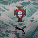 Camisa Seleção Portugal II 26/27 manga longa - Jogador Puma Masculina - Verde e branca