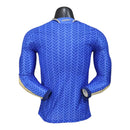 Camisa Seleção Itália I 26/27 manga longa - Jogador Adidas Masculina - Azul