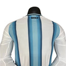 Camisa Seleção Argentina I 26/27 manga longa - Jogador Adidas Masculina - Branca e azul