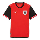 Camisa Seleção Áustria I 26/27 - Torcedor Puma Feminina - Vermelha e preta