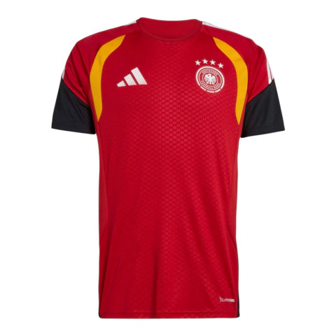 Camisa Seleção Alemanha Treino 26/27 - Torcedor Adidas Masculina - Vermelha e preta