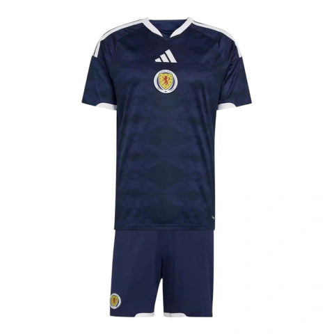 Kit Infantil Seleção Escócia I 26/27 - Adidas - Azul