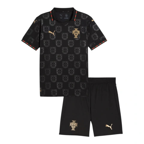 Kit Infantil Seleção Portugal Edição especial Pantera Negra 26/27 - Puma - Preto