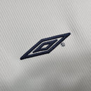 Camisa Retrô Manchester United II 1999/2000 manga longa - Umbro Masculina - Branca com detalhes em azul