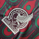 Camisa Seleção do México I 24/25 manga longa - Torcedor Adidas Masculina - Vinho com detalhes em verde e branco