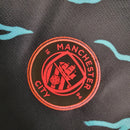 Camisa Manchester City II 23/24 manga longa - Torcedor Puma Masculina - Azul com detalhes em Laranja