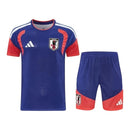 Kit Treino adulto - Camisa e Shorts - Seleção Japão Adidas 26/27 - Azul e laranja