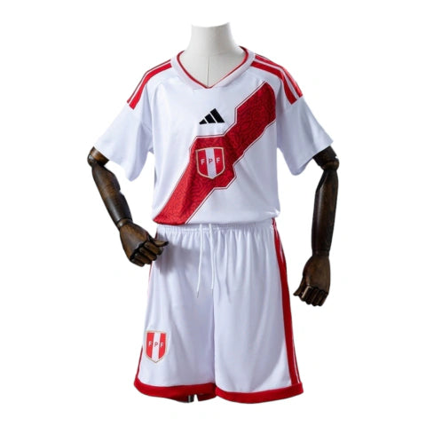 Kit Infantil Seleção Peru I 26/27- Adidas - Branco