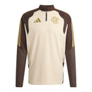 Camisa Flamengo Treino 26/27 manga longa - Torcedor Adidas Masculina - Bege e marrom