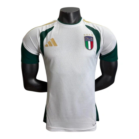 Camisa Seleção Itália Treino 26/27 - Jogador Adidas Masculina - Branca e verde