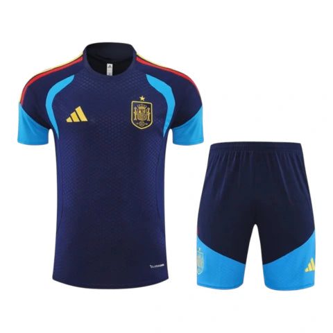 Kit Treino adulto - Camisa e Shorts - Seleção Espanha Adidas 26/27 - Azul