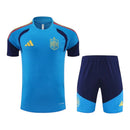 Kit Treino adulto - Camisa e Shorts - Seleção Espanha Adidas 26/27 - Azul