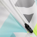 Jaqueta Corta-Vento Lazio Pré -jogo 24/25 - Masculina Mizuno - Branca com detalhes em amarelo e azul