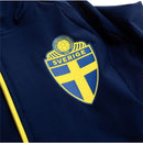 Jaqueta Corta-Vento Seleção Suécia Treino 26/27 - Masculina Adidas - Azul com detalhes em amarelo