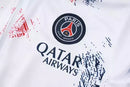 Conjunto Paris Saint-Germain II 24/25 - Masculino Nike - Branco com detalhes em vermelho e azul