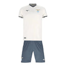 Kit Infantil Lazio II 25/26 - Mizuno - Branco e cinza