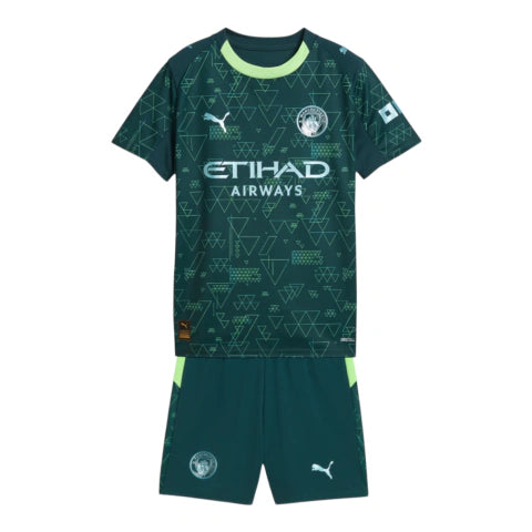 Kit Infantil Manchester City IV 25/26 - Puma - Verde