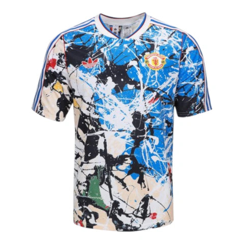 Camisa Manchester United Edição especial 25/26 - Torcedor Adidas Masculina - Branca e azul