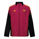 Jaqueta Corta-Vento Roma Pré-jogo 25/26 - Masculina Adidas - Vermelha e preta