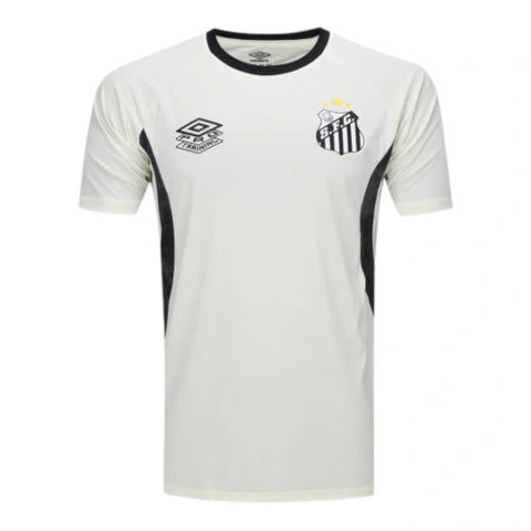 Camisa Santos Treino 26/27 - Torcedor Umbro Masculina - Bege com detalhes em preto