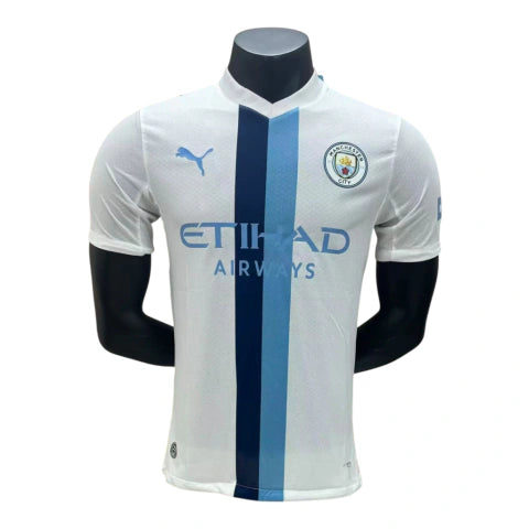 Camisa Manchester City III 26/27 - Jogador Puma Masculina - Branca com detalhes em azul