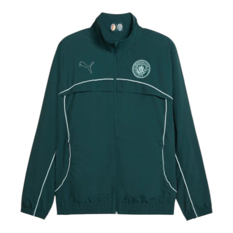 Jaqueta Corta-Vento Manchester City Treino 25/26 - Masculina Puma - Verde