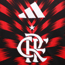 Camisa Flamengo Pré-jogo 25/26 - Torcedor Adidas Feminina - Vermelha e preta