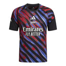 Camisa Arsenal Pré-jogo 26/27 - Torcedor Adidas Masculina - Preta com detalhes em vermelho e azul