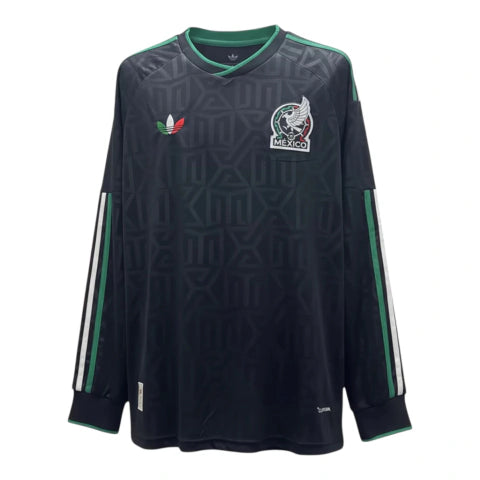 Camisa Seleção México III 26/27 manga longa - Torcedor Adidas Masculina - Preta
