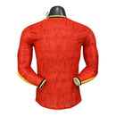 Camisa Seleção Bélgica I 26/27 manga longa - Jogador Adidas Masculina - Vermelha