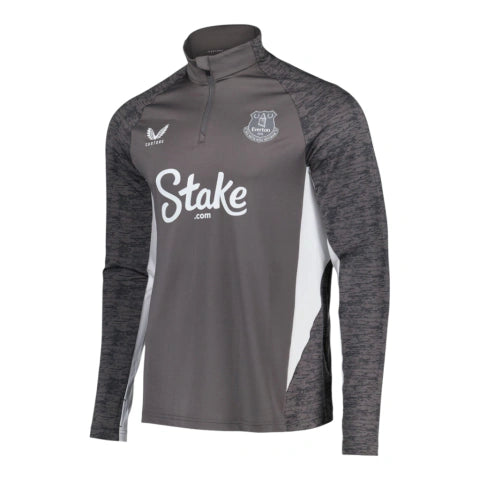 Camisa Everton 25/26 manga longa - Torcedor Castore Masculina - Cinza