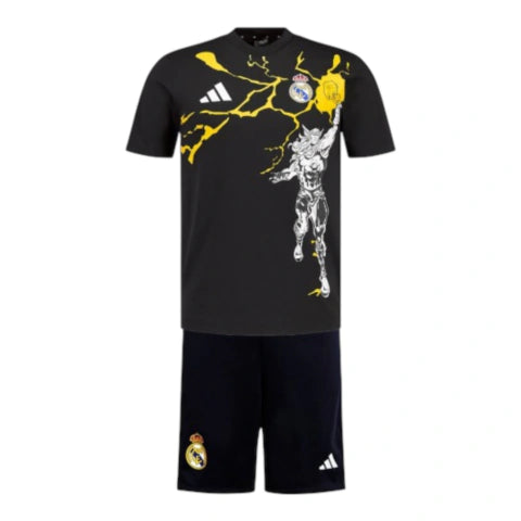 Kit Infantil Real Madrid Marvel Avengers 25/26 - Adidas - Preto