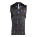 Camisa Regata Napoli Treino 25/26 - Torcedor EA7 Masculina - Cinza com detalhes em azul
