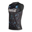 Camisa Regata Napoli Treino 25/26 - Torcedor EA7 Masculina - Cinza com detalhes em azul