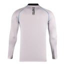 Camisa Napoli Treino 25/26 manga longa - Torcedor EA7 Masculina - Branca e cinza