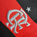 Camisa Flamengo I 24/25 Manga longa - Torcedor Adidas Masculina - Preta e vermelha
