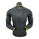 Camisa Manchester United III 25/26 manga longa - Jogador Adidas Masculina - Preta e azul com detalhes em amarelo
