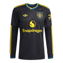 Camisa Manchester United III 25/26 manga longa - Torcedor Adidas Masculina - Preta
