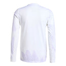 Camisa Manchester United II 25/26 manga longa - Torcedor Adidas Masculina - Branca e roxa